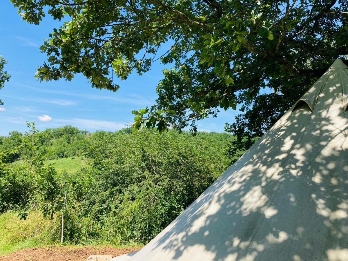 Tente bivouac&Spa privé avec poêle à bois Idrac-Respailles Exterior foto